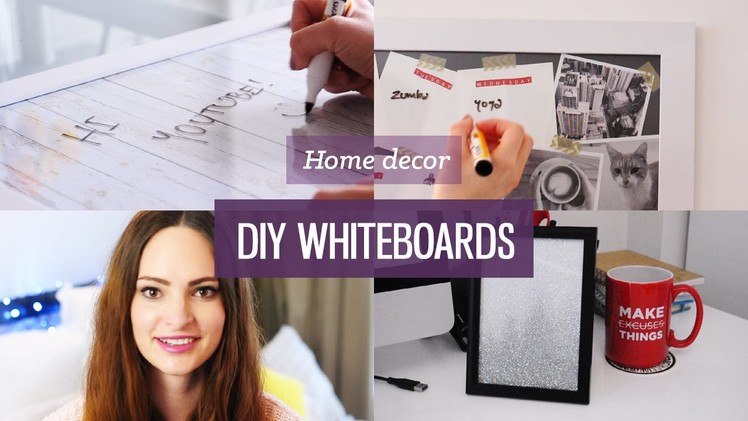 DIY whiteboard for organisation | CharliMarieTV