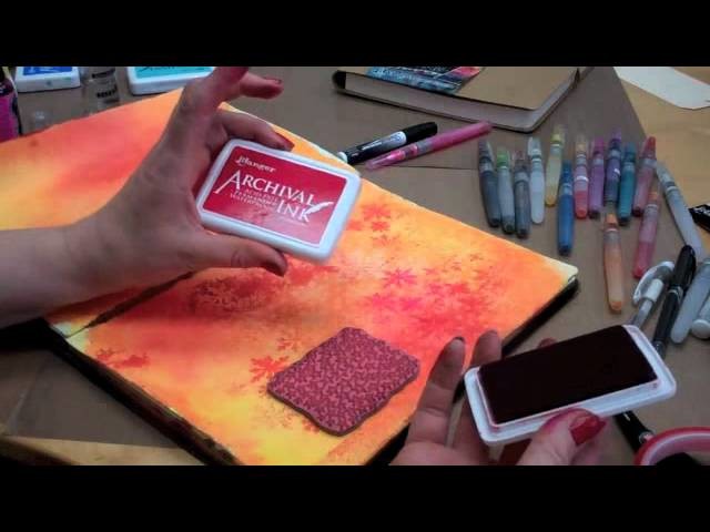 Dylusions Art Journaling Creating a Page - Part 1