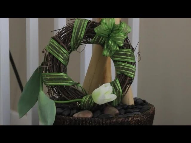 How to Decorate a Wreath With Vintage Gift Ribbon : Ribbons & Wreaths Decorations