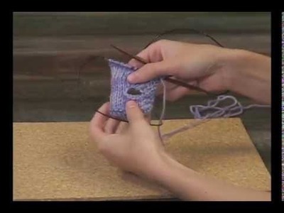 How to knit a horizontal button hole