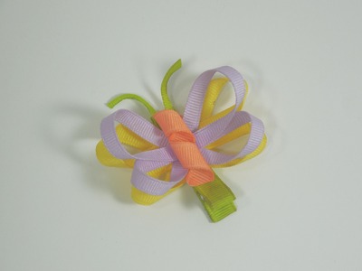 How To Make A Butterfly Hair Bow.Clip Tutorial