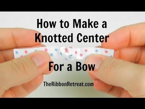 How to Make a Knotted Center for a Bow-TheRibbonRetreat.com