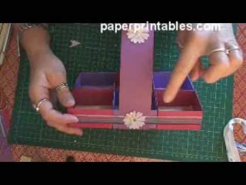 How to make a paper cupcake.muffin presentation basket tutorial
