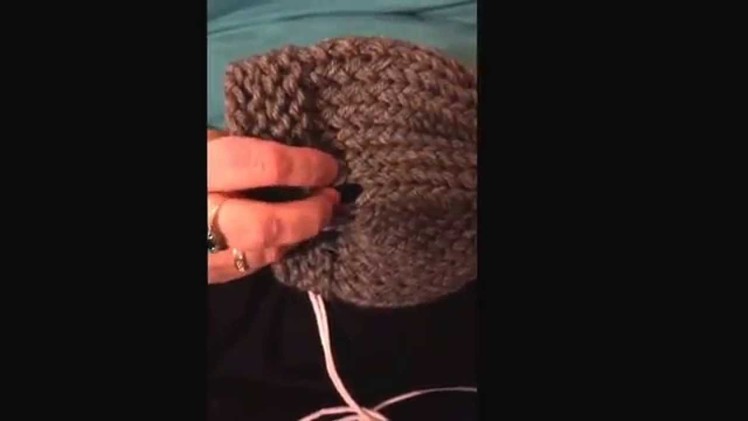How to make a ponytail hat or a hole in a hat