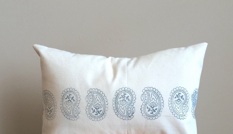 How to Make a Stamped Envelope Pillow Cover