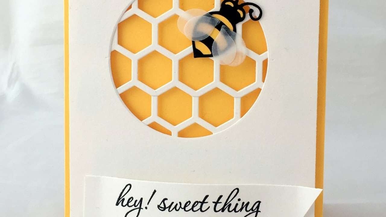 How To Make A Sweet Honeycomb And Bee Card - DIY Crafts Tutorial - Guidecentral