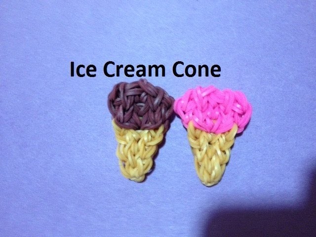 How to Make an Ice Cream Cone on the Rainbow Loom - Original Design