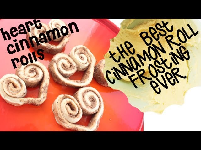 How to make Heart Cinnamon Rolls & Best Frosting EVER | Kandee Johnson