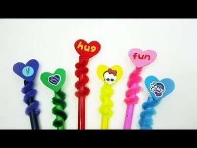 How to make heart pencil toppers - EP