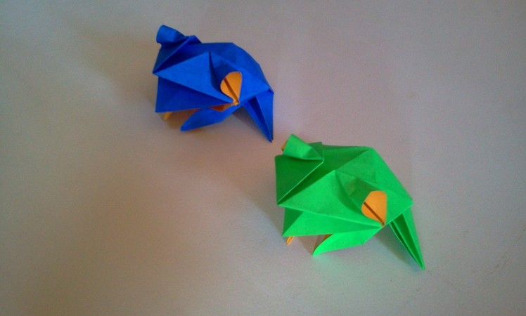 How to make Origami frog