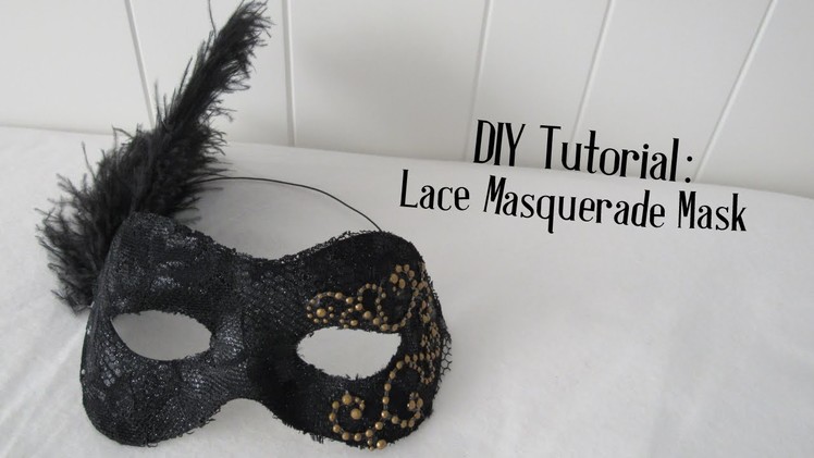 Lace Masquerade Mask DIY Tutorial