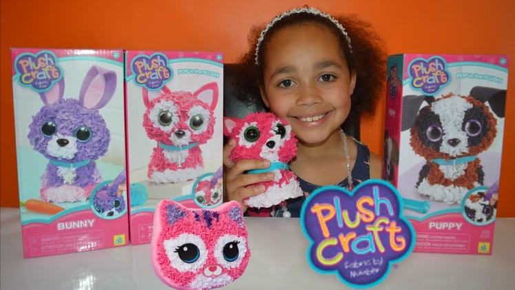 NEW DIY 3D PlushCraft - Kitty, Bunny,Puppy - Kids Review | Toys AndMe