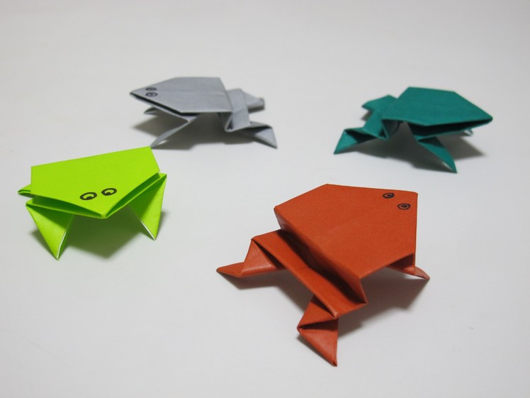 Origami - How to Make a Jumping Frog