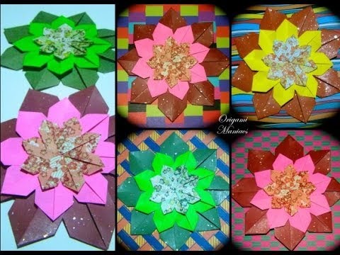 Origami Maniacs 130: Mandala To Decorate the Card.Mandala Para Decorar La Tarjeta