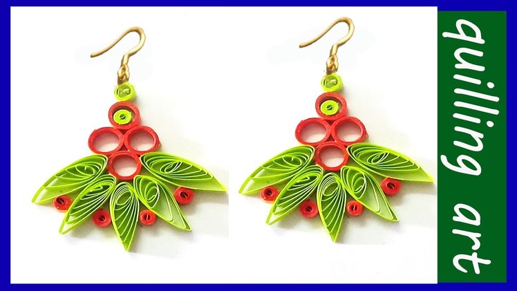 Paper quilling- earring made easy