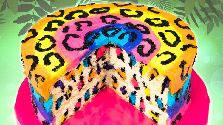 Rainbow Leopard Cake from Cookies Cupcakes and Cardio
