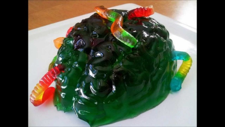 Rotten Gummy Brains with Worms!