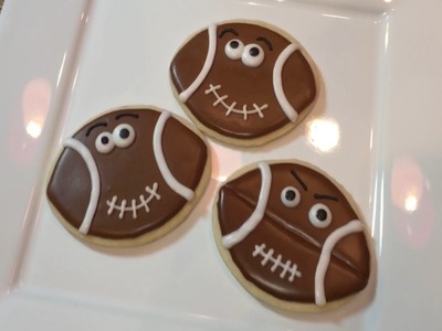 Super Bowl Football Cookies (How To)