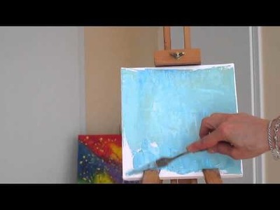 Tanja Bell How to Paint Flowers Poppies Tutorial Palette Knife Painting Technique Lesson Demo Part 1