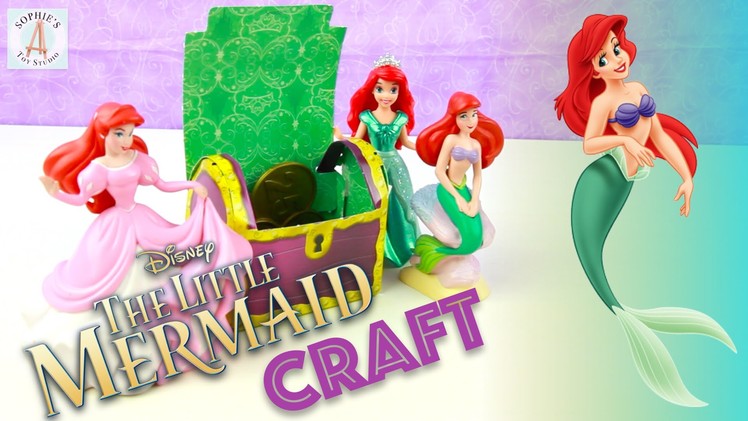 The Little Mermaid Ariel Treasure Chest Punch-out Paper Craft - Disney Princess Crafts Book