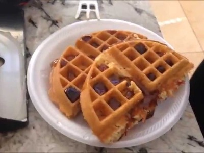 Waffles with Bacon Inside! - Learn How