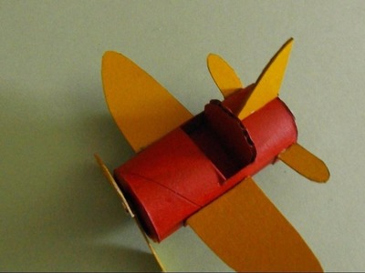 Airplane made from a Toilet Paper Roll