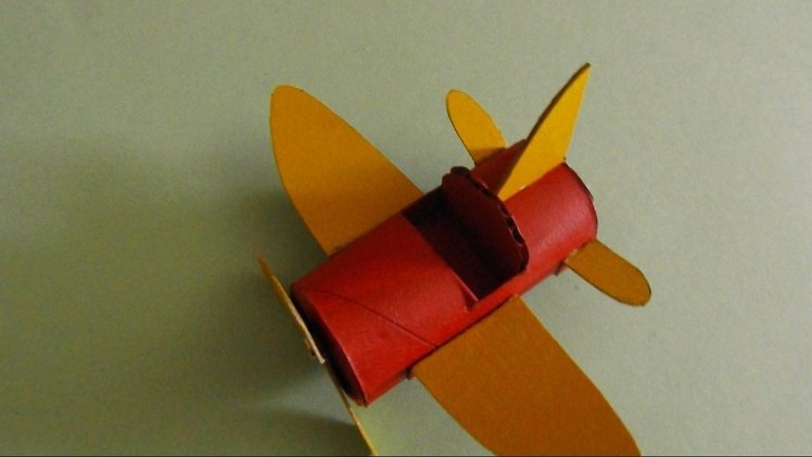 Airplane made from a Toilet Paper Roll
