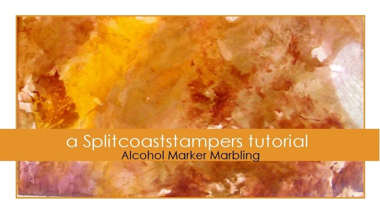 Alcohol Marker Marbling