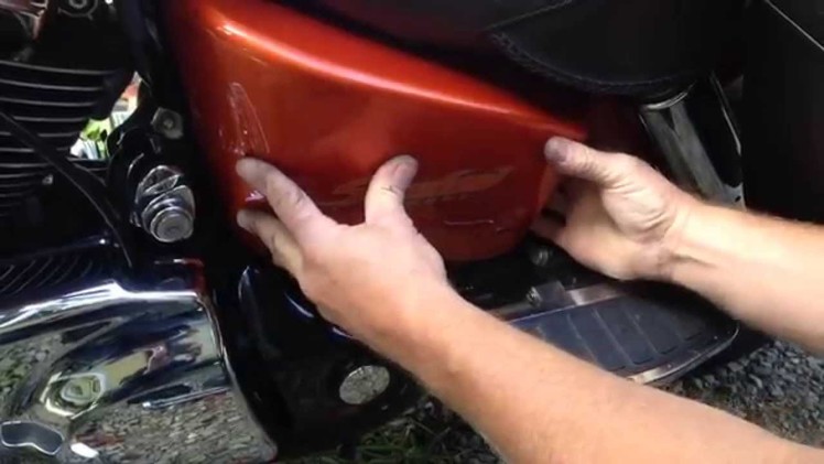 Changing the Battery in a 2002 Honda Shadow Sabre