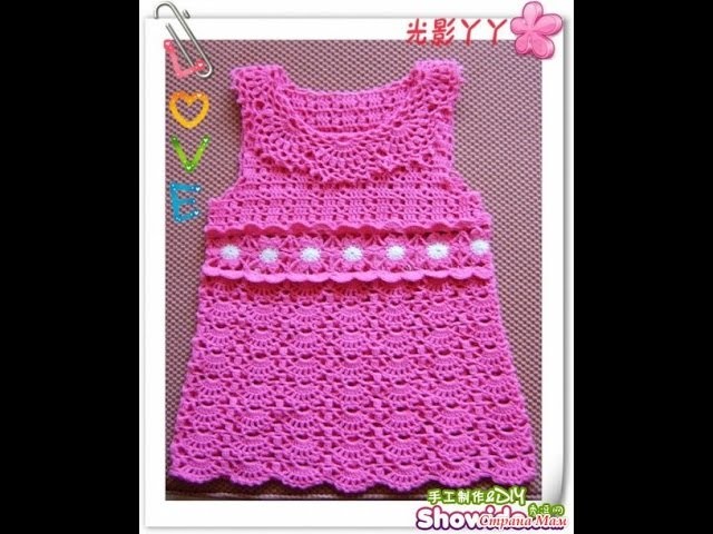 Crochet baby dress| How to crochet an easy shell stitch baby. girl's dress for beginners 233