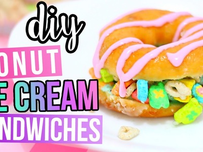 DIY DONUT Ice Cream Sandwiches ♥ Lucky Charms, Galaxy & More!