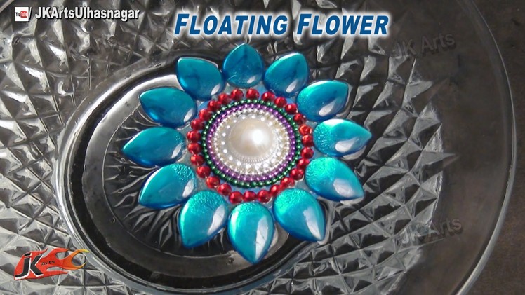 DIY Floating Kundan Flower | How to make | JK Arts 691