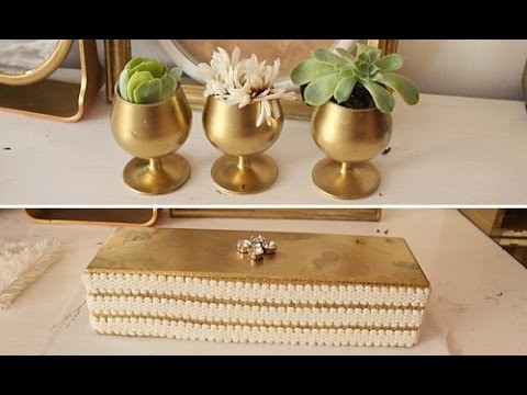 DIY: Golden Planters & Fancy Box | Epiphany ♡