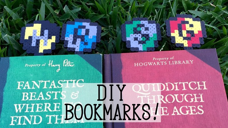 DIY Harry Potter BOOKMARKS! (Perler beads!)