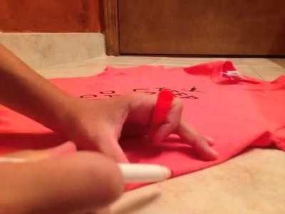 DIY how to make an ugly t-shirt into a cute tank top