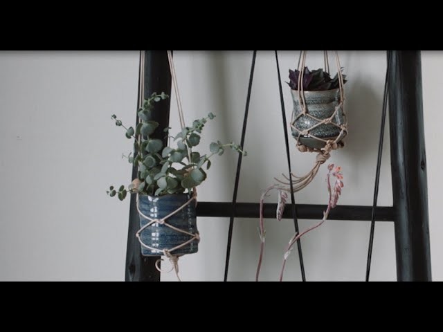 DIY: Macramé plant hanger by Monsterscircus and Søstrene Grene
