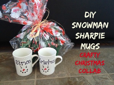 DIY Snowman Sharpie Mug || Crafty Christmas Collab || Vlogmas Day 14