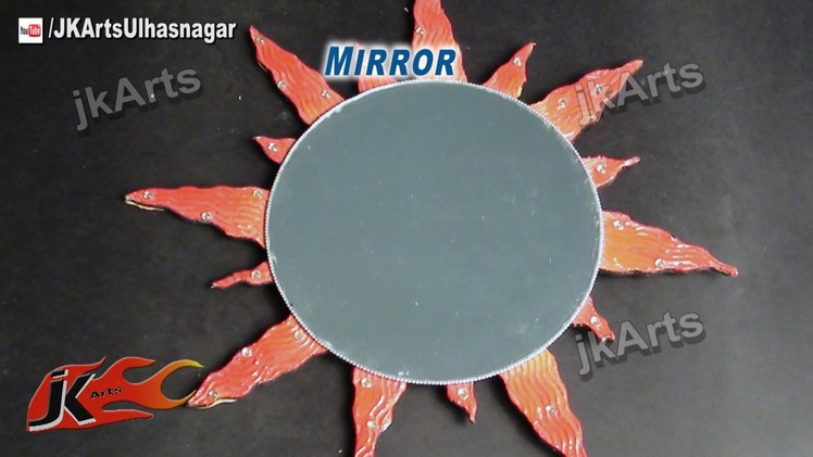 DIY sunburst Mirror Wall Hanging | How to Make | JK Arts 512