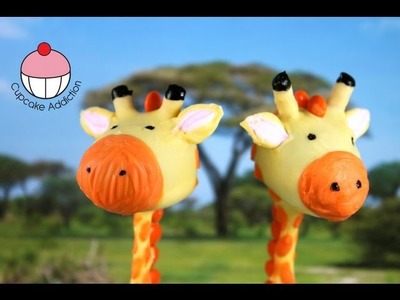 Giraffe Cakepops! Make Jungle Safari Cakepops - A Cupcake Addiction how To Tutorial