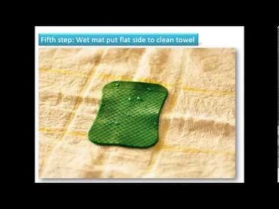 How to clean non slip pad temp-A