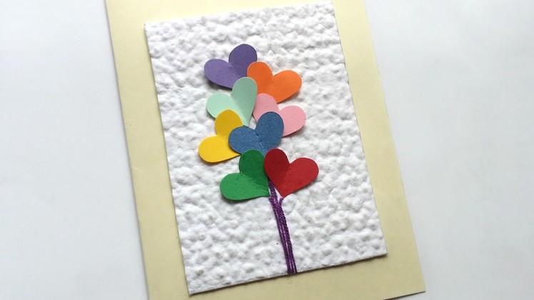 How To Create A Colorful Heart Balloon Card - DIY Crafts Tutorial - Guidecentral