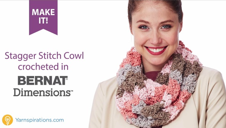 How To Crochet Stagger Stitch Cowl