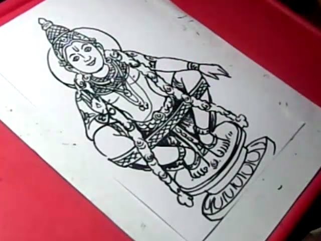 How to Draw LORD AYYAPPA DRAWING for KIDS