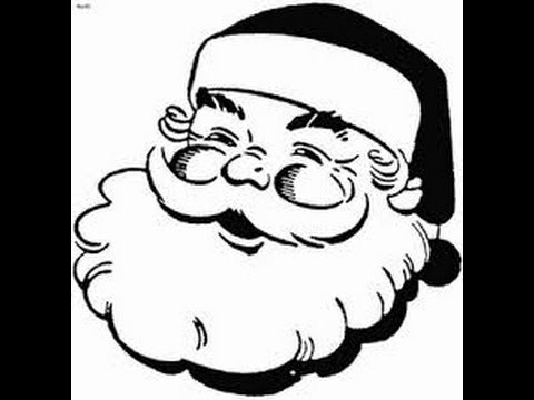 How to draw santa claus face
