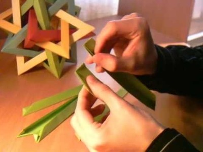 How-to fold a Five Intersecting Tetrahedra Dodecahedron 1