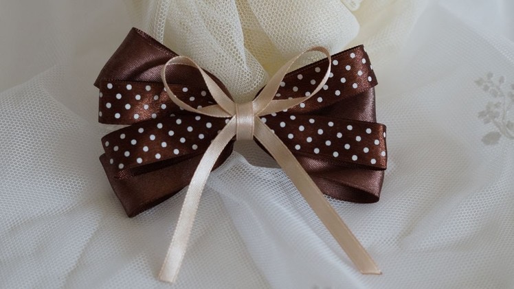 How To Make A Beautiful Bow Knot Of Satin Ribbons - DIY Crafts Tutorial - Guidecentral