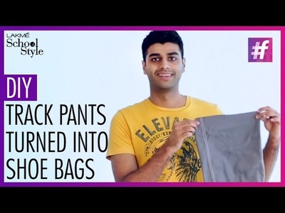 How To Make A DIY Shoe Bag From A Track Pant | #LakmeSchoolofStyle