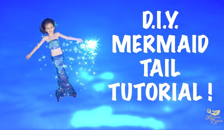 How to make a DIY Swimmable Mermaid Tail! Inexpensive - NO SEW! Kids Birthday or Christmas gift!