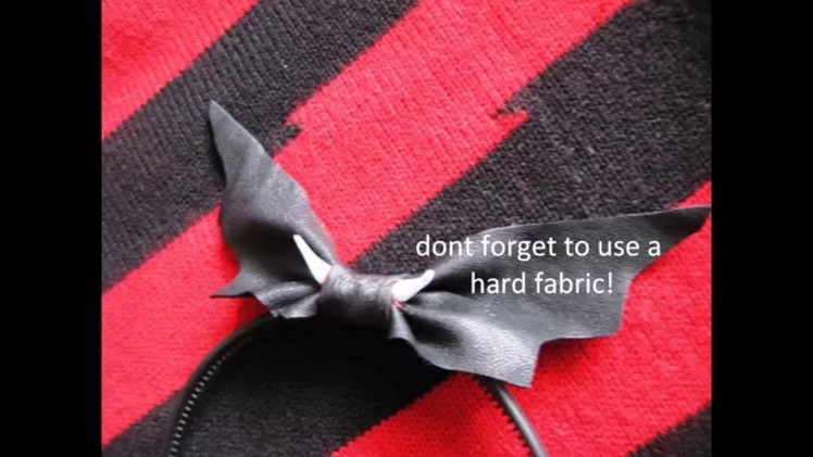How to make a Gothic Bat headband