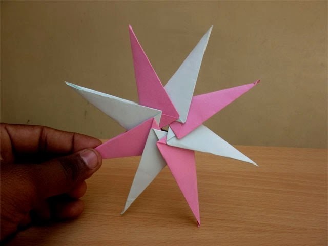 How to Make a Paper Sleek Ninja Star - Easy Tutorials